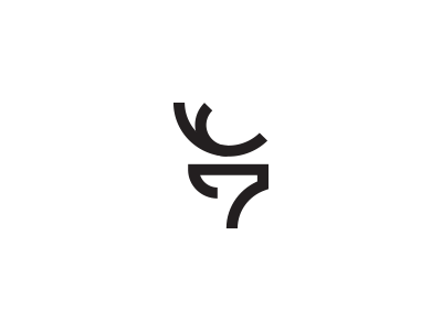 Deer - Minimal animal brand deer identity logo mark minimal simple symbol