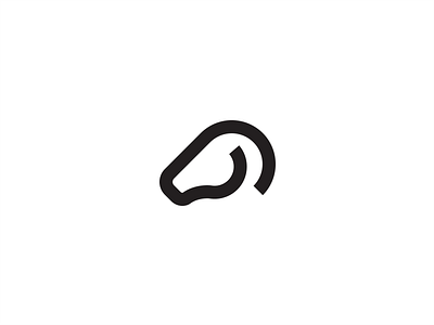 Ram - Minimal animal brand design identity initial logo mark ram simple symbol