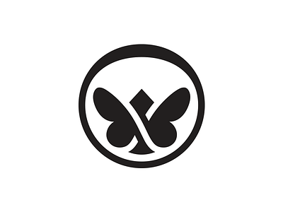Butterfly abstract animal brand butterfly flying identity logo mark simple symbol
