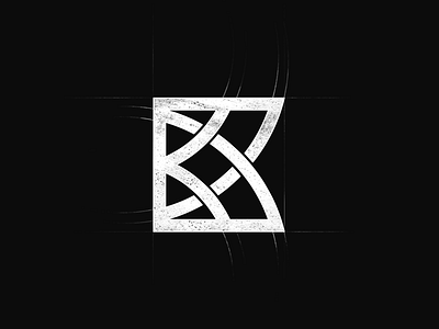 K initial abstract brand identity initial k lines logo mark simple symbol