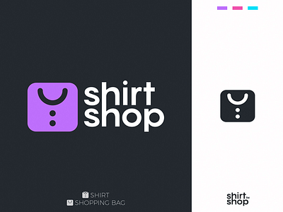 ShirtShop brand branding clever design identity lines logo mark shirt shop simple smart symbol typography vector