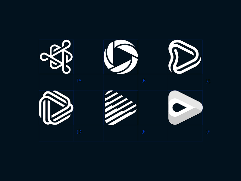 Abstract Play Buttons by Sam Hox on Dribbble