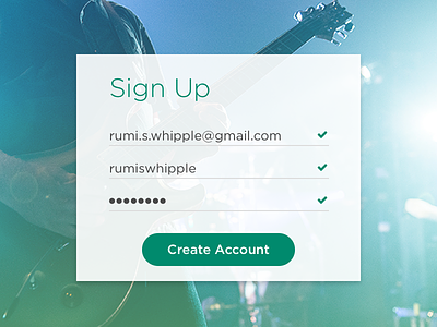 Daily UI :: 001 Sign Up button daily ui form sign up ui ux