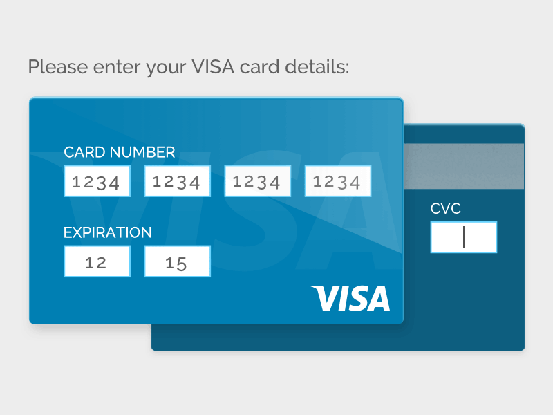 Daily UI :: 002 Credit Card Checkout check out credit card daily ui ui ux