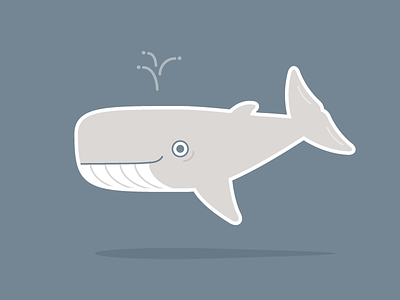 Whale flat graphic design illustration illustrator vector