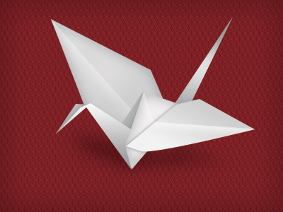 Origami bird crane illustration origami paper paper crane