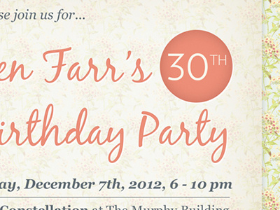 Birthday Invitation birthday floral graphic design invitation vintage