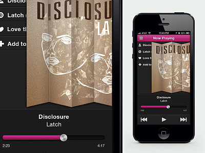 Music Player button ios iphone iphone 5 mobile music music player player progress progress indicator ui ux