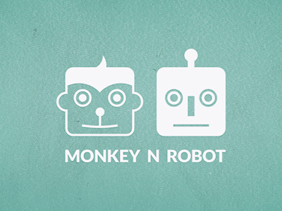Monkey n Robot branding graphic design icon illustration logo monkey robot vector