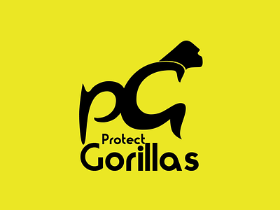 Protect Gorillas design logo typography