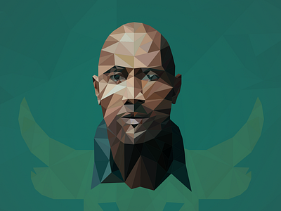 Dwayne Johnson - The Rock design johnsondwayne polygon polygondesign therock therockpolygon