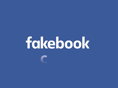 Fakebook branding facebook fakebook logo
