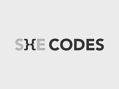She Codes branding creative logo shecodes typografy