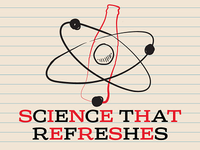 Science that Refreshes coca cola logo science