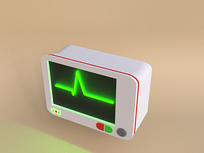 Heart Monitor 3d medical