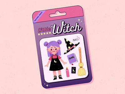 Little Witch brazil cute design drawing eliismon illustration wicca witch