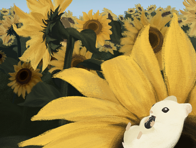 Sunflowers illustration