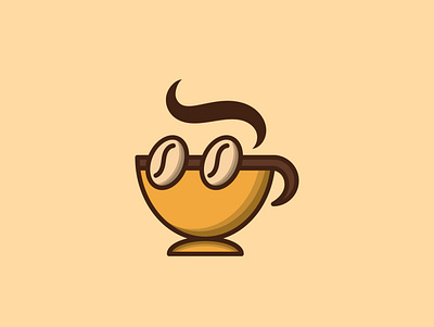 For Sale - Geek Coffee Logo bar brand branding cafe clean logo coffee drink geek graphic design illustration logo restaurant sell logo shop vector