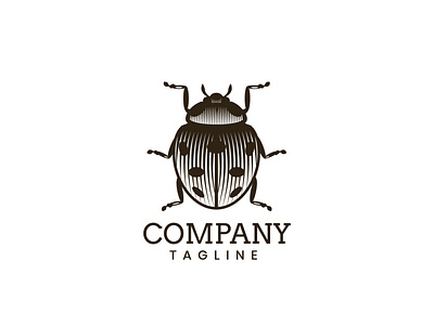 For Sale - Ladybug Logo animal branding clean logo graphic design insect ladybug logo modern premium vector