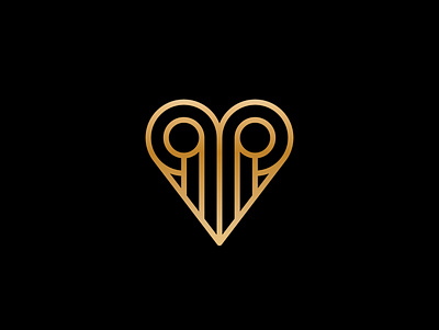 For Sale - Monoline Sheep Love Logo brand branding clean logo graphic design illustration logo love luxury monoline sell logo sheep vector