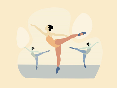 Ballet Dancer's dance digital painting digitalart illustration illustrations