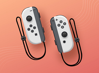 Nintendo Switch console controller digital figma figmaart gaming illustration illustrationfigma