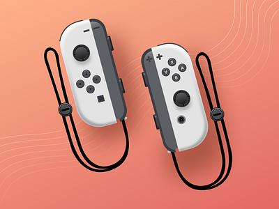 Nintendo Switch console controller digital figma figmaart gaming illustration illustrationfigma