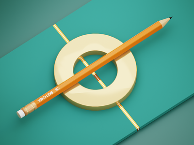 Pencil 3d 3dart 3drender blender creativemints pencil render