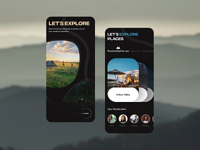 Lets go for Camping 🤗 appdesign apple camping figma uidesign