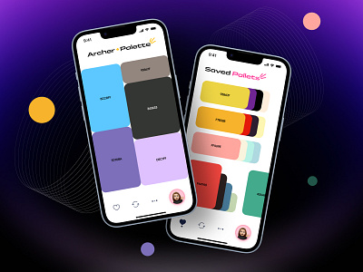 Color Palette Generator App app appdesign colors dailyui design dribbble dribbble challenge dribbble design challenge generator ios iphone payoff ui uichallenge uidesign uiux ux