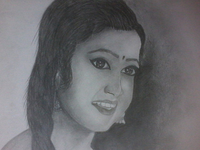 One of my early sketch drawing girl graphite sketch