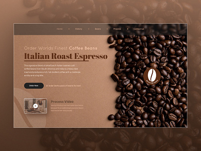 Day 003 - Landing page - Daily UI beans challenge coffee dailyui landing page third ui ux