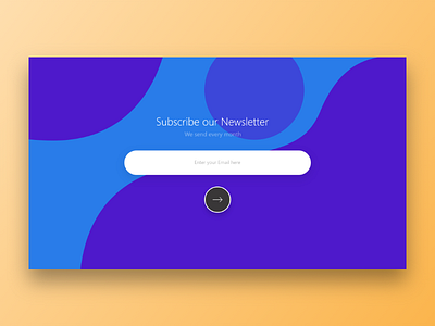 Day 026 - Subscribe - Daily UI dribbble newsletter page subscribe trending ui ux