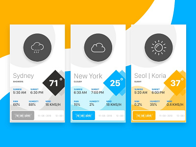 Day 037 - Weather - Daily UI dailyui design dribbble fun ui ux weather