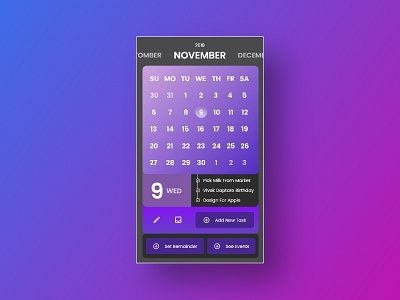 Day 038 - Calender - Daily UI calender dailyui design dribbble ui ux