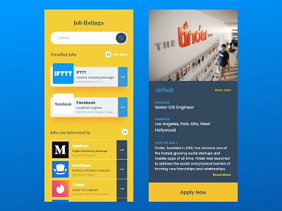 Day 050 - Job listings - dailyui app branding challenge dailyui design dribbble icon minimal simple trending typography ui uidesign ux vector web