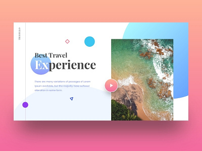 Travel is always fun branding challenge dailyui design dribbble icon minimal simple trending typography ui uidesign ux vector website