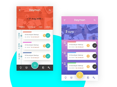 Timeline For Dayman app branding challenge dailyui design dribbble minimal page trending ui uidesign ux