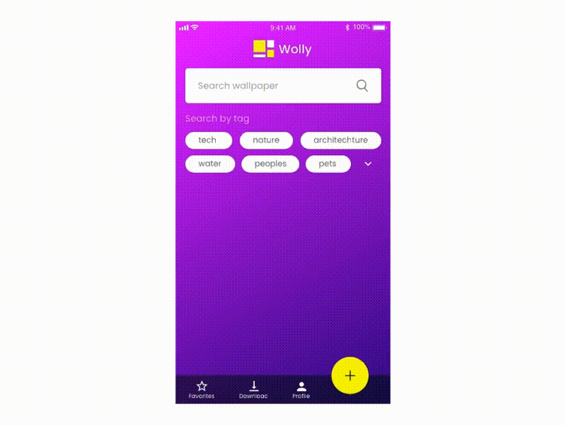 Wolly Interaction animation app app concept fun ui uidesign uxdesign wallpapers wolly