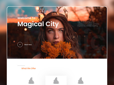 Magic Hero challenge design dribbble explore magic magical minimal simple trending ui uidesign uiux website