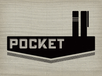 Pocket branding experiment identity logo