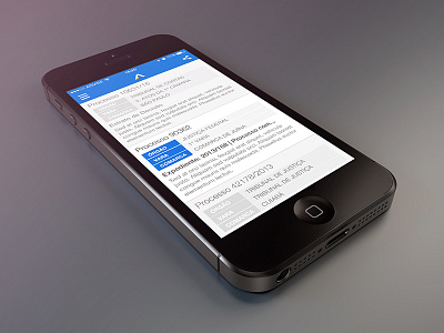 Advise Publicações app flat ios 7 iphone law mobile