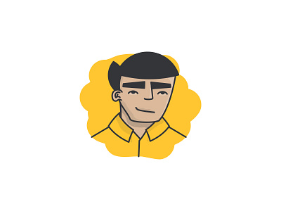 Mr Carabueno character flat illustration vector yellow