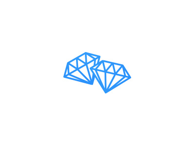 On The Rocks blue diamond diamonds illustration rocks