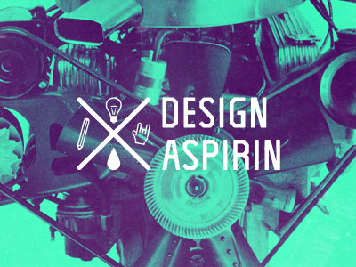 Design Aspirin blog design inspiration logo mark