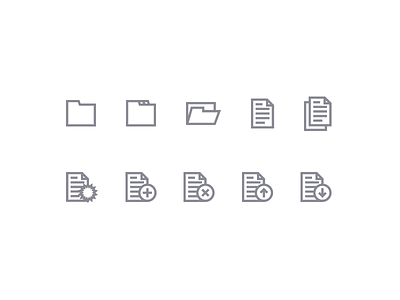 Files and folders document file folder icons