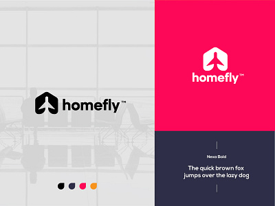 Homefly Logo branding create logo design graphic design logo logo design minimalist