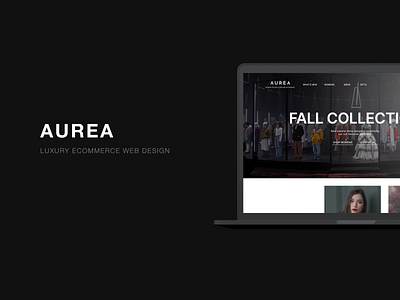 Aurea design ecommerce figma luxury mobile shopping ui ux web