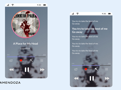 Music Player app dailyui design figma graphic design interface mobile app musicplayer ui uidesign user interface ux