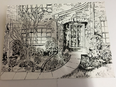 House Ink Drawing